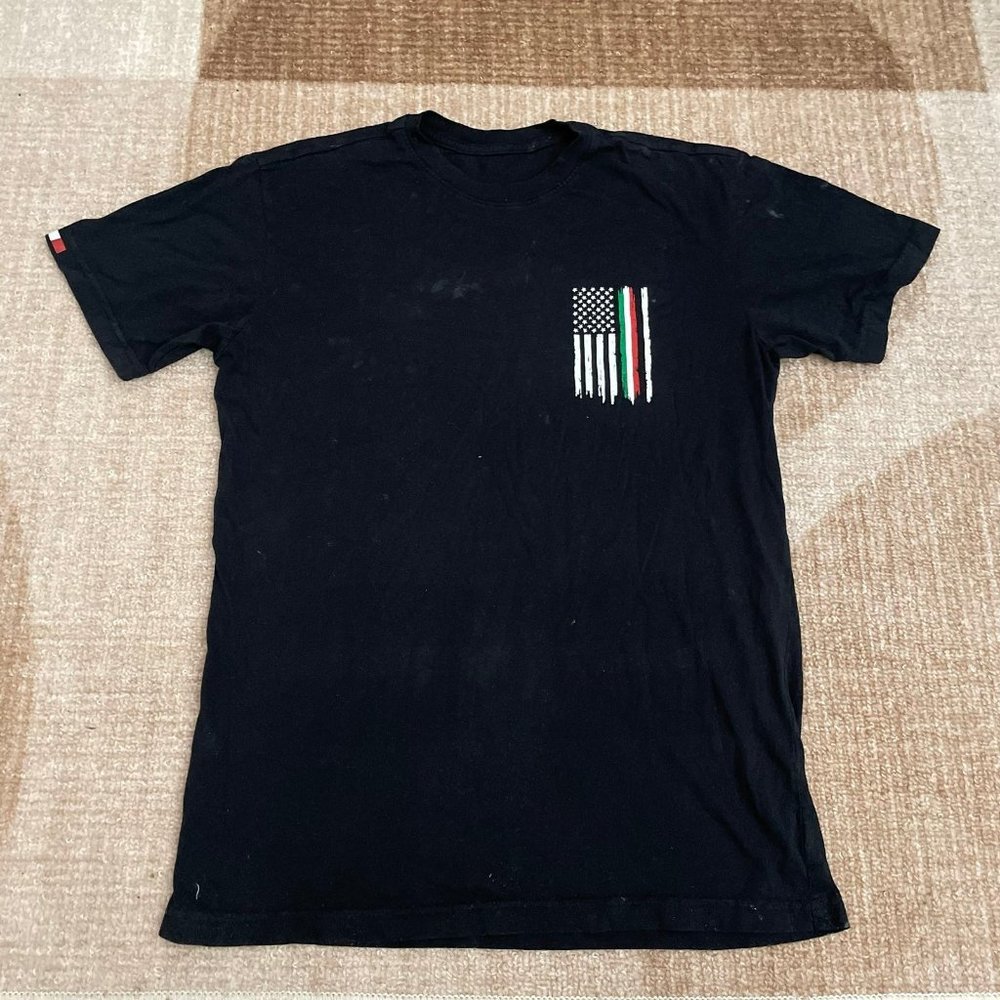 FREEDOM RANCH VIVA MEXICO RASA BLACK T-SHIRT SZ MEDIUM M